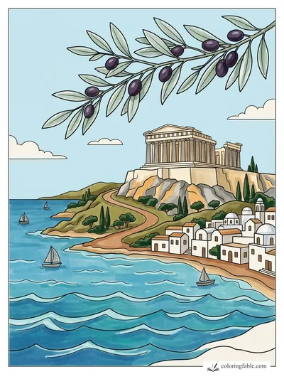 Colored example of this coloring page