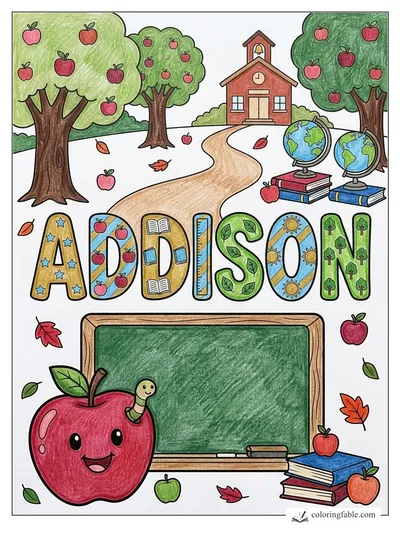 Colored example of this coloring page