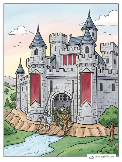 Colored example of this coloring page