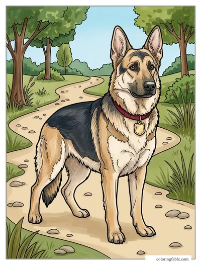 Colored example of this coloring page