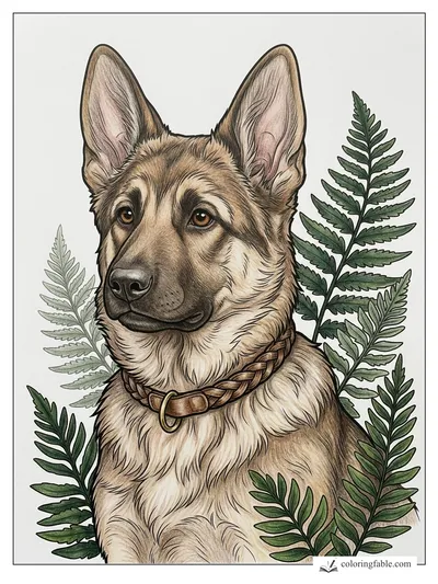 Colored example of this coloring page
