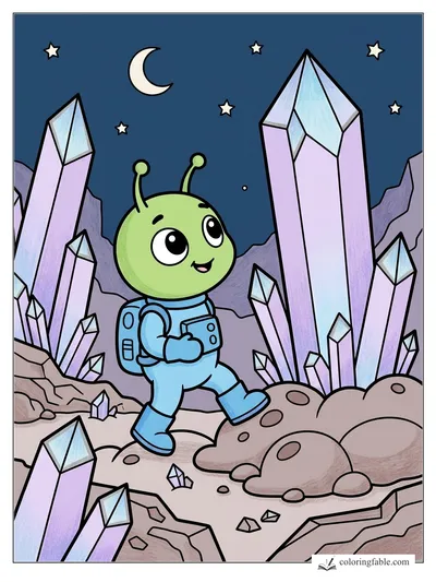 Colored example of this coloring page