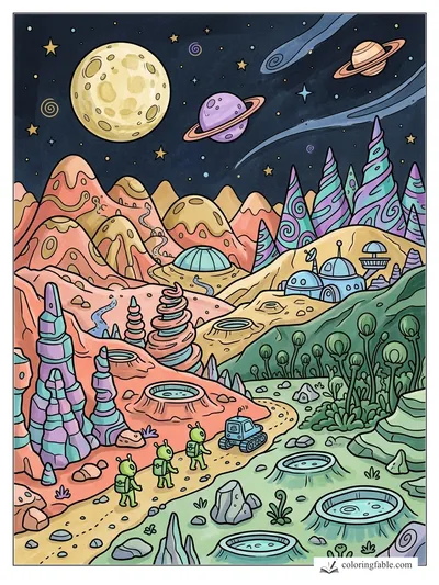 Colored example of this coloring page