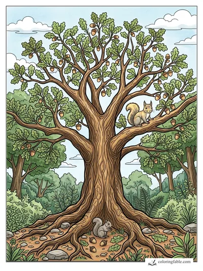 Colored example of this coloring page