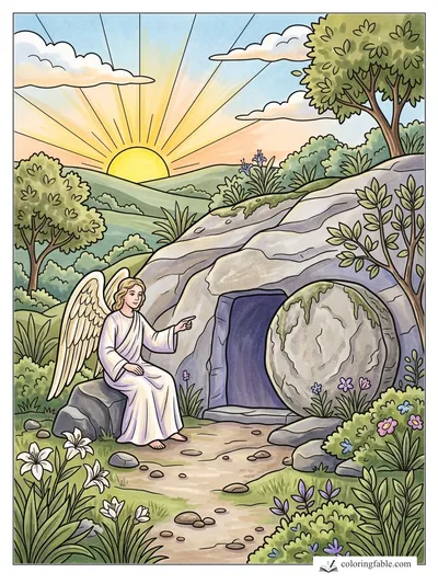 Colored example of this coloring page