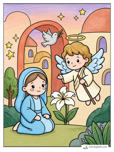 Colored example of this coloring page