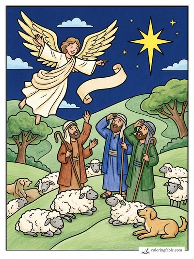 Colored example of this coloring page