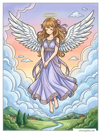 Colored example of this coloring page