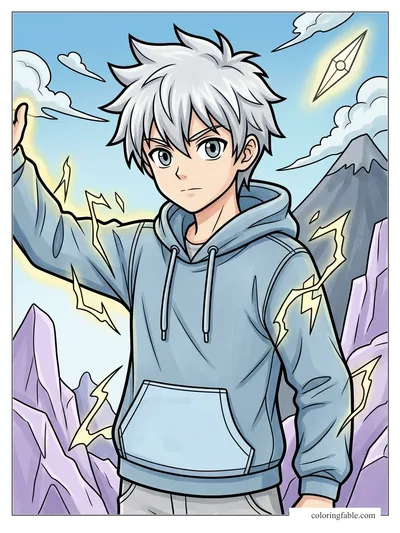 Colored example of this coloring page