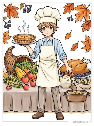Colored example of this coloring page
