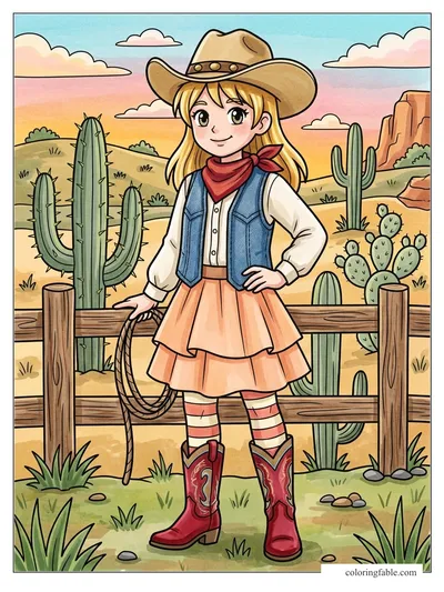 Colored example of this coloring page