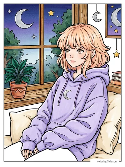 Colored example of this coloring page