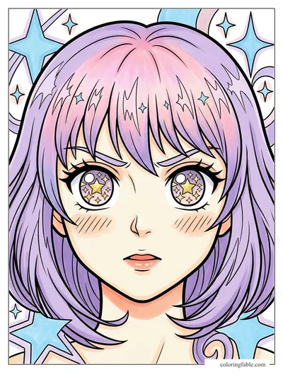Colored example of this coloring page