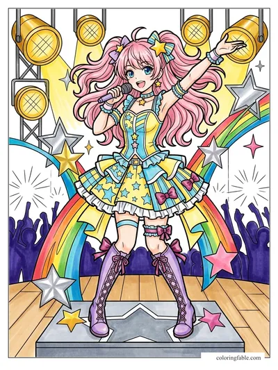 Colored example of this coloring page