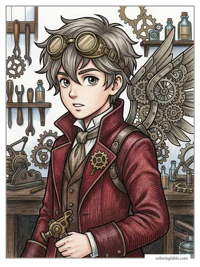 Colored example of this coloring page