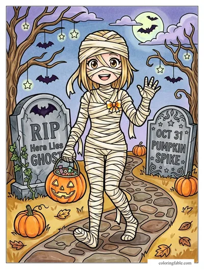 Colored example of this coloring page