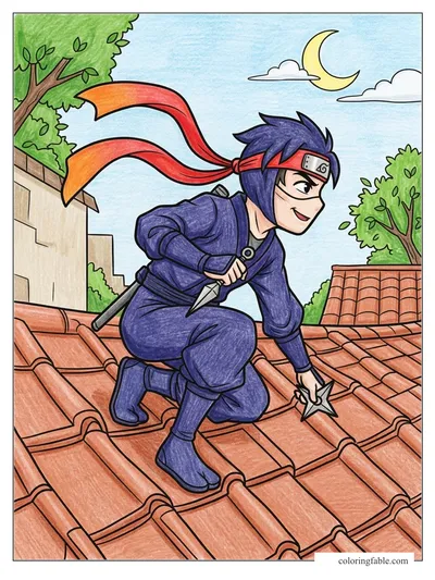 Colored example of this coloring page