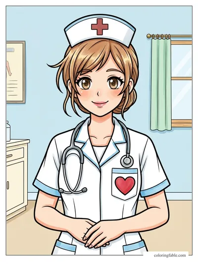 Colored example of this coloring page