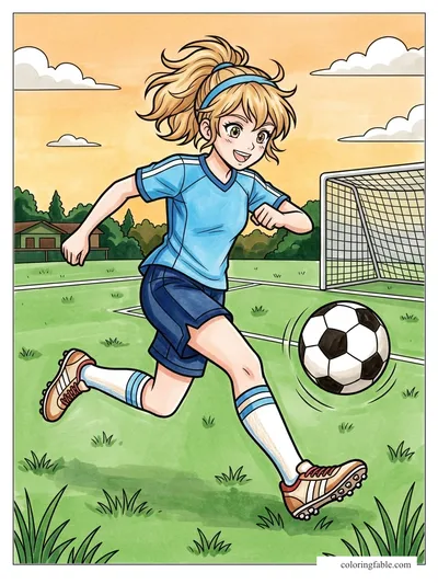 Colored example of this coloring page