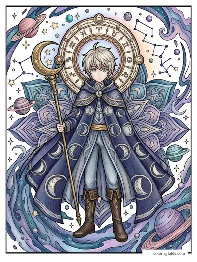 Colored example of this coloring page