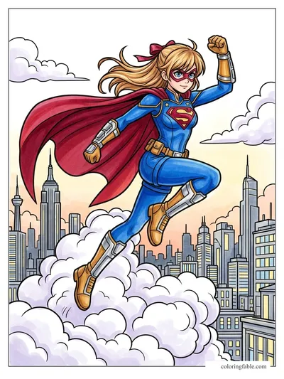 Colored example of this coloring page