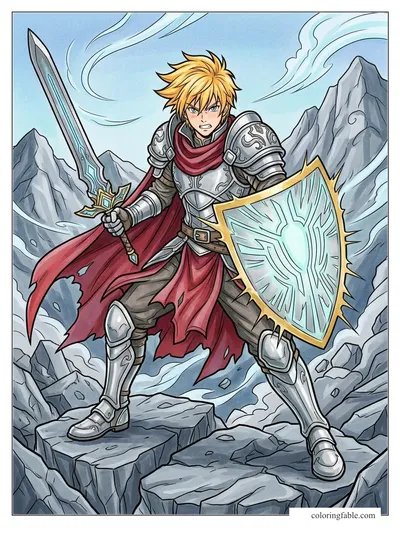 Colored example of this coloring page