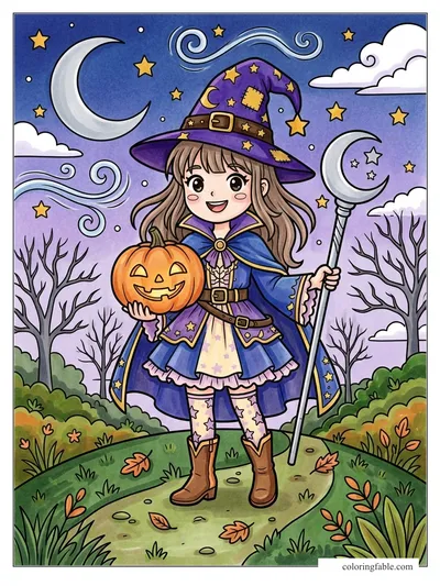 Colored example of this coloring page