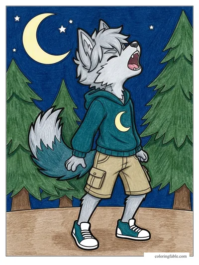 Colored example of this coloring page