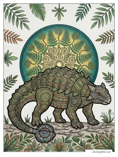 Colored example of this coloring page