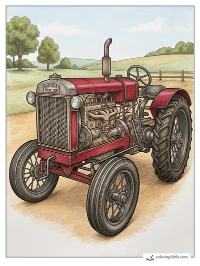 Colored example of this coloring page