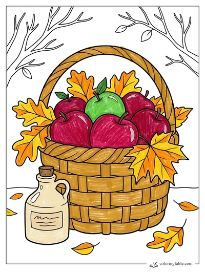 Colored example of this coloring page