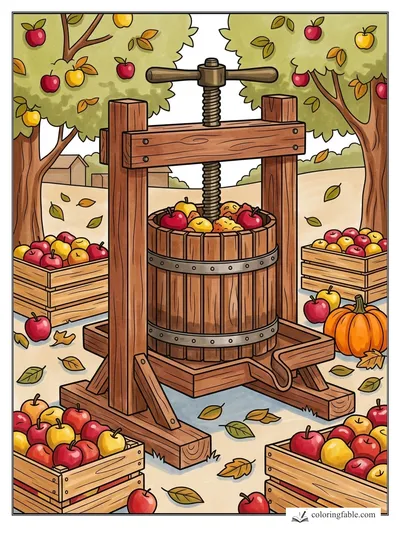 Colored example of this coloring page