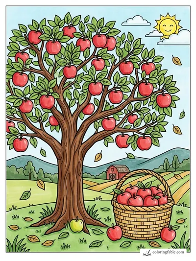 Colored example of this coloring page