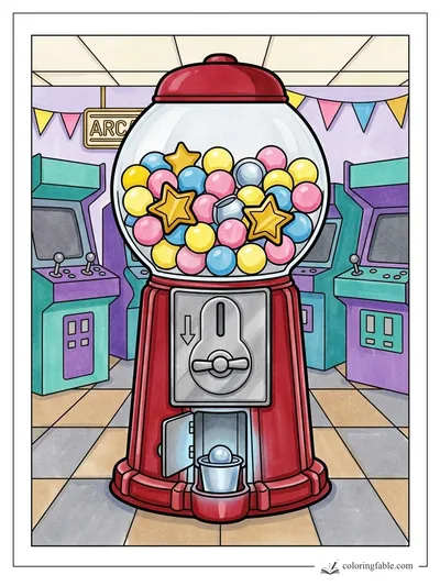 Colored example of this coloring page
