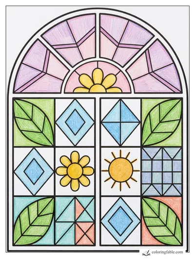 Colored example of this coloring page