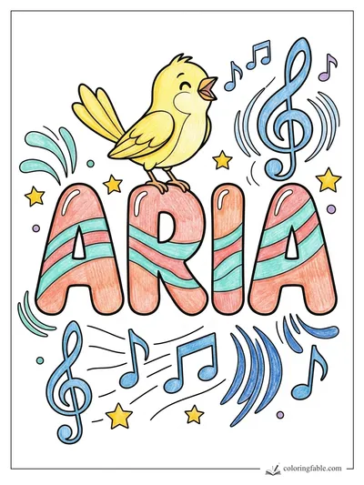 Colored example of this coloring page