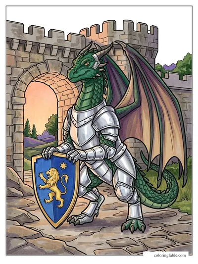 Colored example of this coloring page