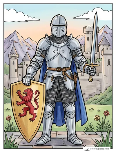 Colored example of this coloring page