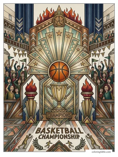 Colored example of this coloring page