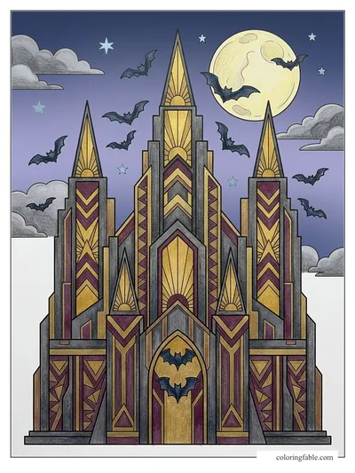 Colored example of this coloring page