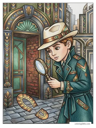 Colored example of this coloring page