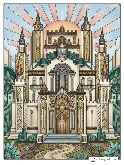 Colored example of this coloring page