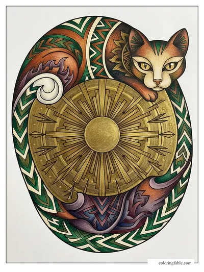 Colored example of this coloring page