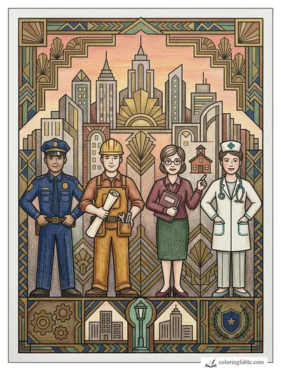 Colored example of this coloring page