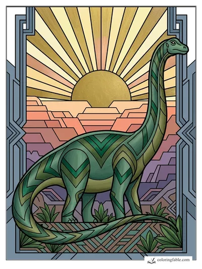 Colored example of this coloring page