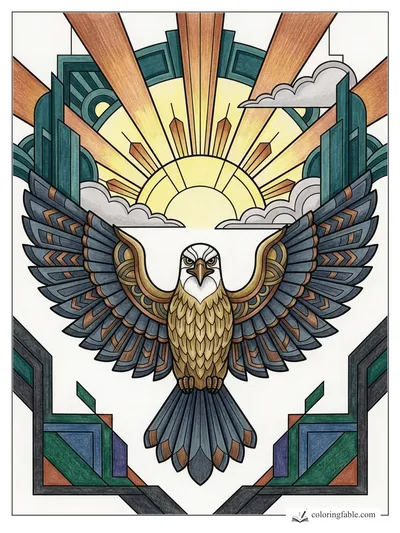 Colored example of this coloring page