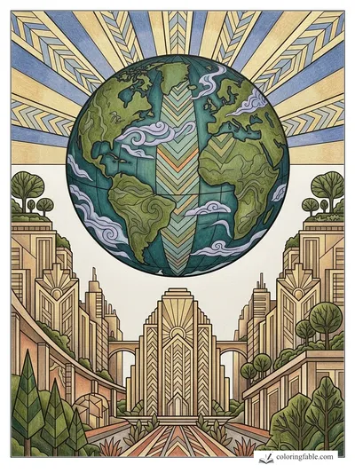 Colored example of this coloring page
