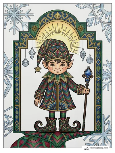 Colored example of this coloring page