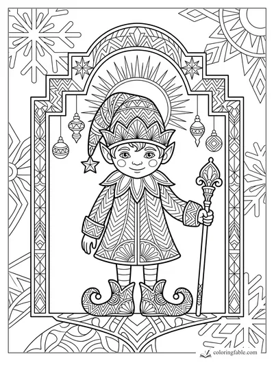 Art Deco coloring pages — sample drawing