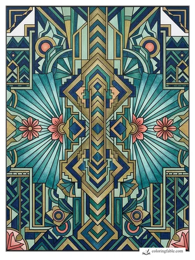 Colored example of this coloring page